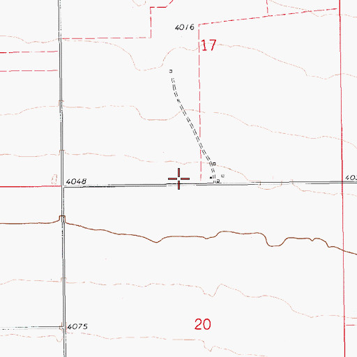 Topographic Map of 17N12E17DC__02 Well, MT