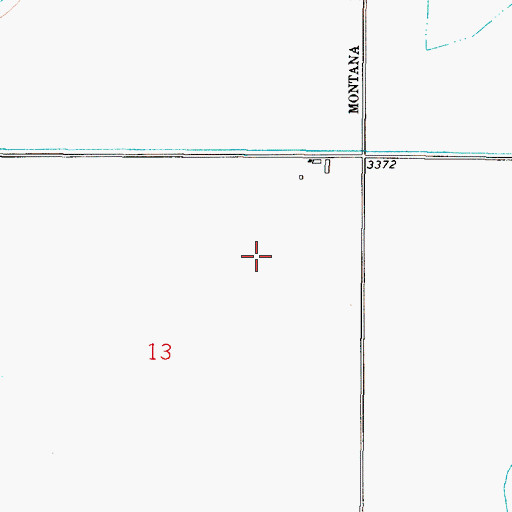 Topographic Map of 17N01W13A___01 Well, MT