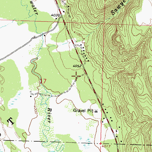 Topographic Map of 17N15W17ADCC01 Well, MT