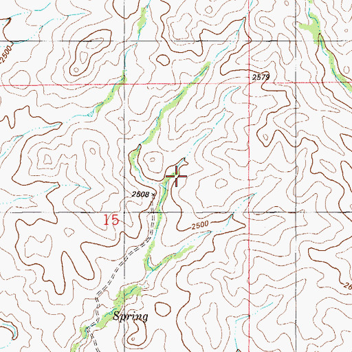 Topographic Map of 17N59E15AC__01 Well, MT