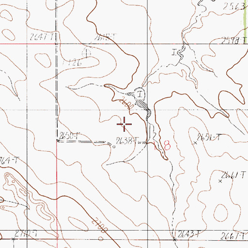 Topographic Map of 17N53E18BCD_01 Well, MT