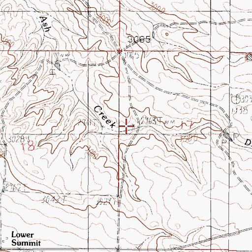 Topographic Map of 17N49E17BCBD01 Well, MT