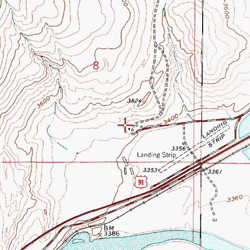 Topographic Map of 17N01W08D___02 Spring, MT