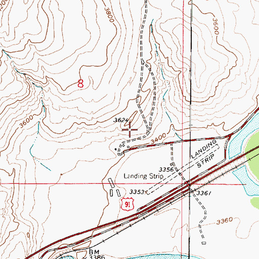 Topographic Map of 17N01W08D___01 Well, MT