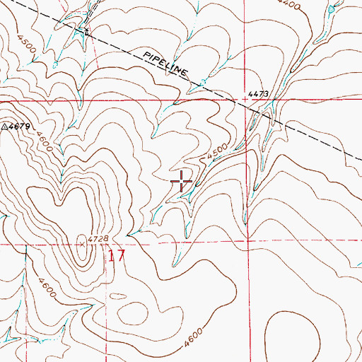 Topographic Map of 17N09E17AD__01 Spring, MT