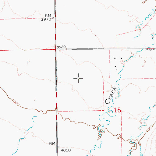 Topographic Map of 17N12E15BA__02 Well, MT