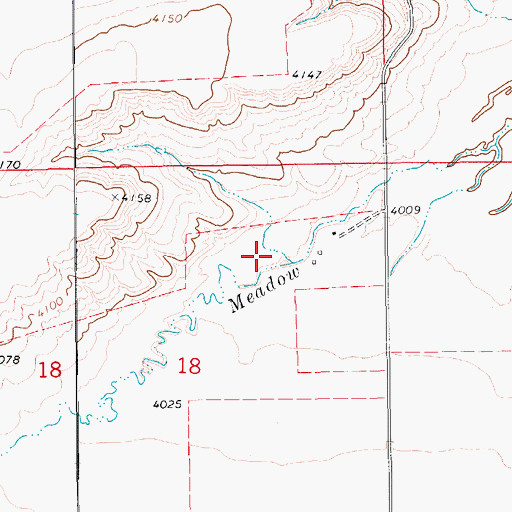 Topographic Map of 17N12E18AA__02 Well, MT