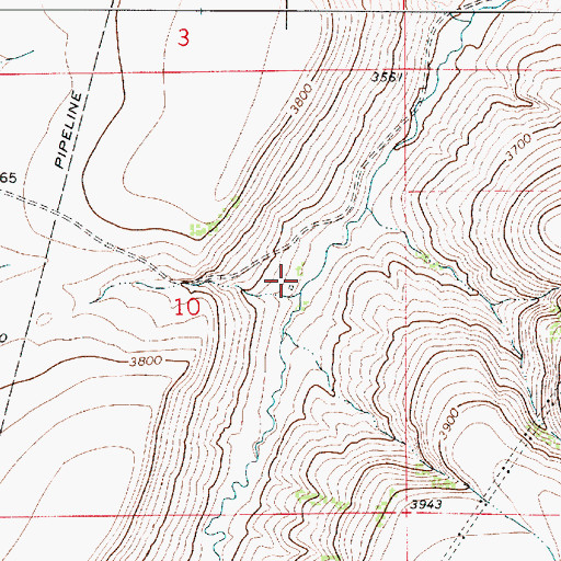 Topographic Map of 17N02E10A___02 Well, MT