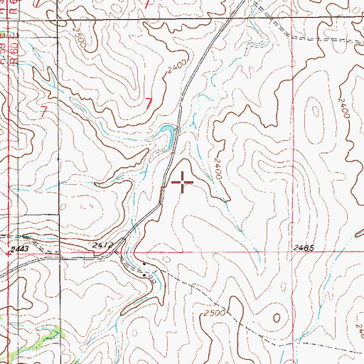 Topographic Map of 17N60E07DCCB01 Well, MT
