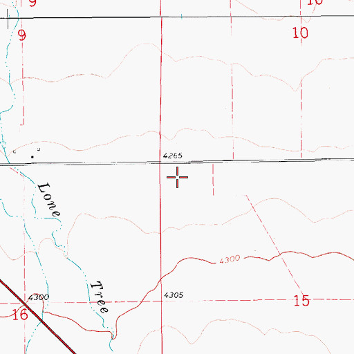 Topographic Map of 17N10E15BB__01 Well, MT