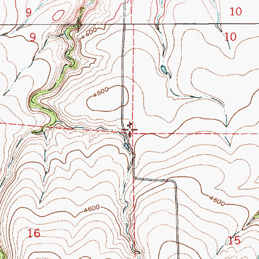 Topographic Map of 17N08E10CCCC01 Well, MT