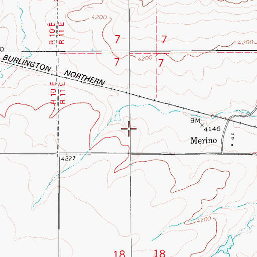 Topographic Map of 17N11E07CD__01 Spring, MT