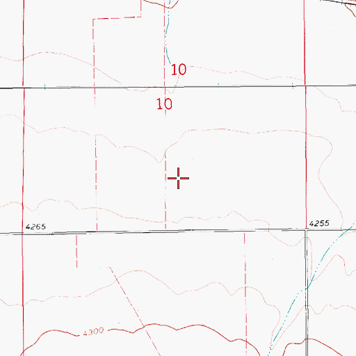 Topographic Map of 17N10E10DC__01 Well, MT