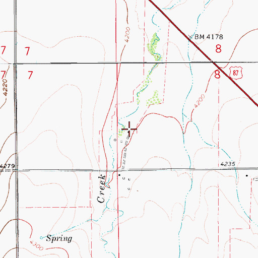 Topographic Map of 17N10E08CC__01 Well, MT