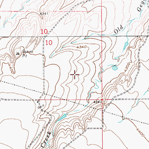 Topographic Map of 17N09E10DD__01 Spring, MT