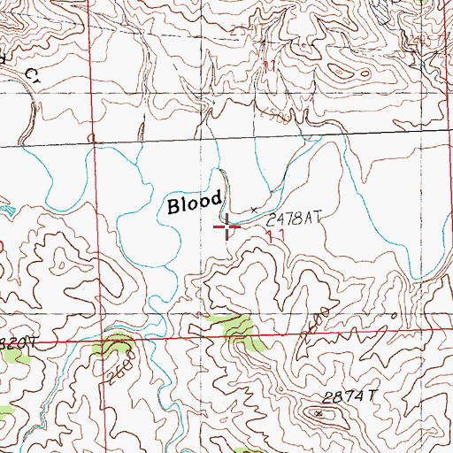 Topographic Map of 17N28E11CA__01 Well, MT