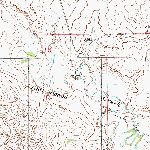Topographic Map of 17N58E10ADB_01 Well, MT