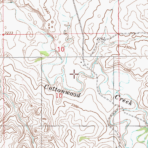 Topographic Map of 17N58E10ACA_01 Well, MT