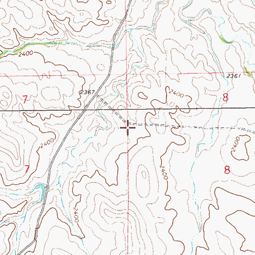Topographic Map of 17N60E05BBB_01 Well, MT