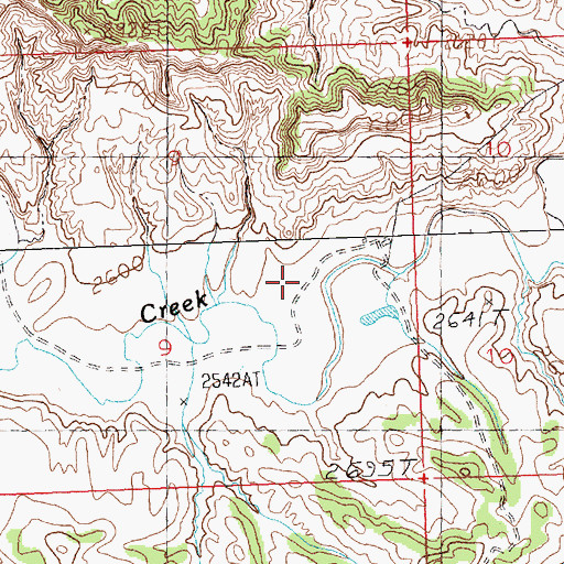 Topographic Map of 17N28E09DB__01 Well, MT