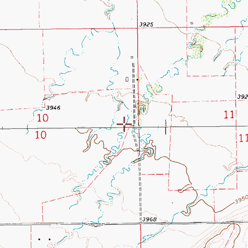 Topographic Map of 17N12E11BC__01 Well, MT