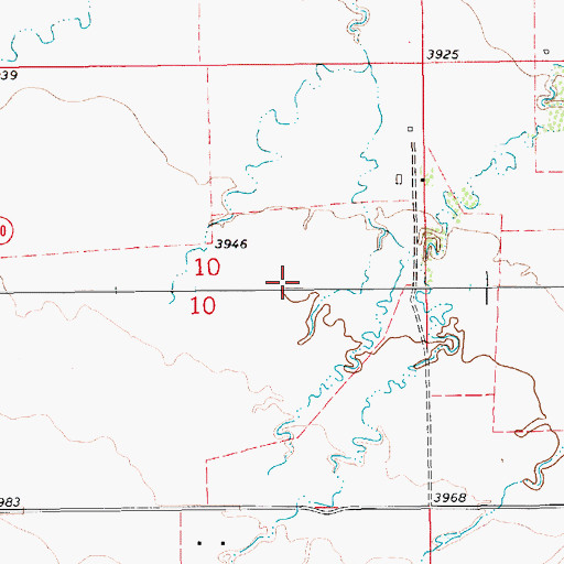 Topographic Map of 17N12E10AD__04 Well, MT