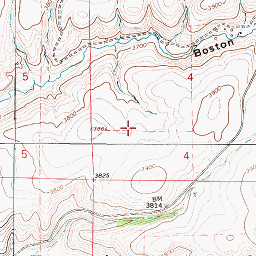 Topographic Map of 17N03E04C___04 Well, MT