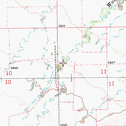 Topographic Map of 17N12E11B___01 Well, MT