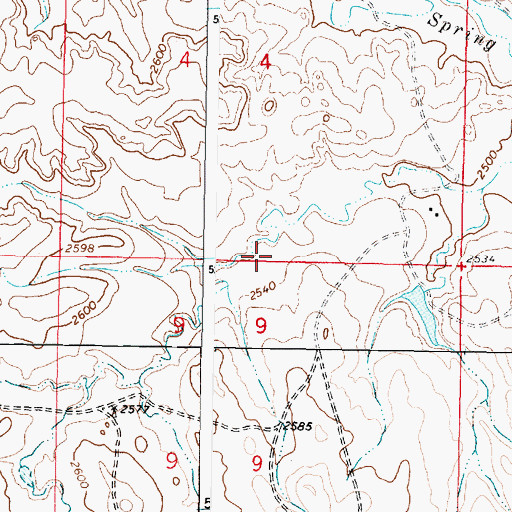 Topographic Map of 17N42E04DCCC01 Well, MT