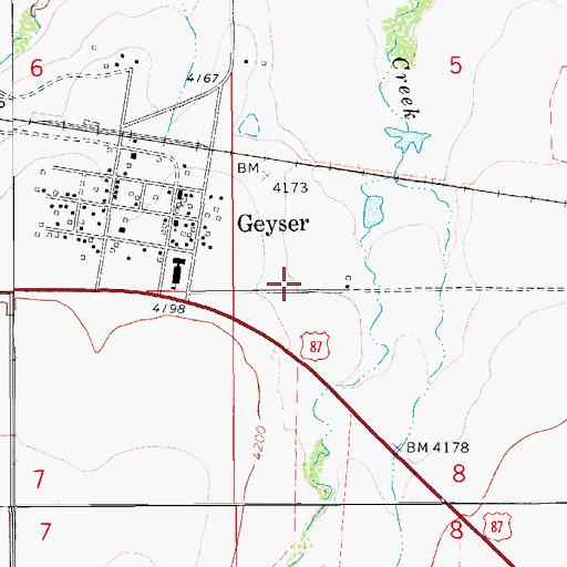 Topographic Map of 17N10E05CCD_01 Well, MT