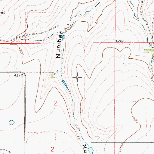 Topographic Map of 17N04E02A___01 Well, MT