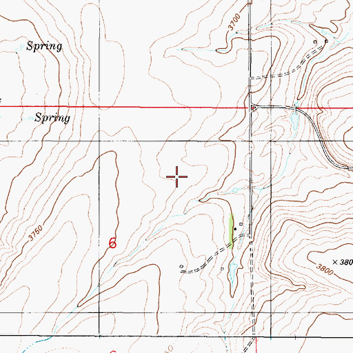 Topographic Map of 17N02E06A___01 Well, MT