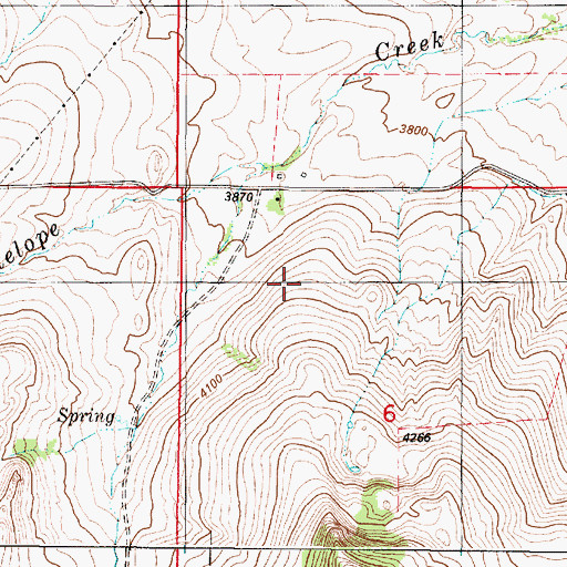 Topographic Map of 17N01W06B___01 Spring, MT