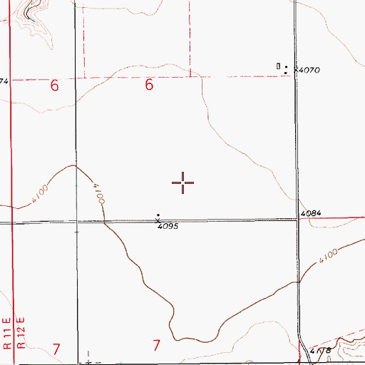 Topographic Map of 17N12E06DC__01 Well, MT
