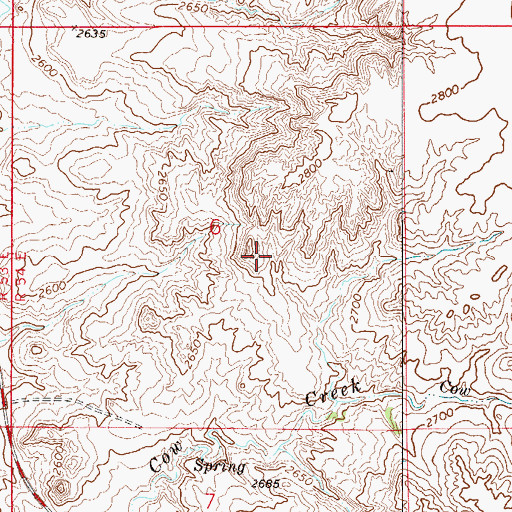 Topographic Map of 17N53E02DBAC01 Well, MT