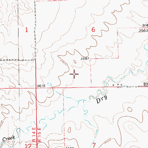 Topographic Map of 17N15E06CD__01 Well, MT