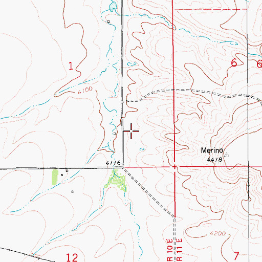 Topographic Map of 17N10E01DD__01 Well, MT