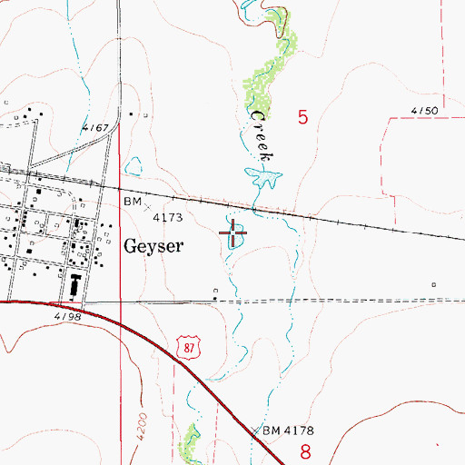 Topographic Map of 17N10E05CD__03 Well, MT