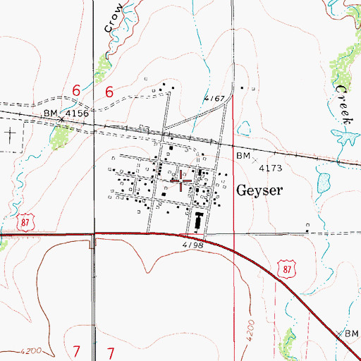 Topographic Map of 17N10E06DD__01 Well, MT
