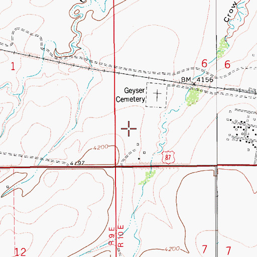 Topographic Map of 17N10E06CC__01 Well, MT