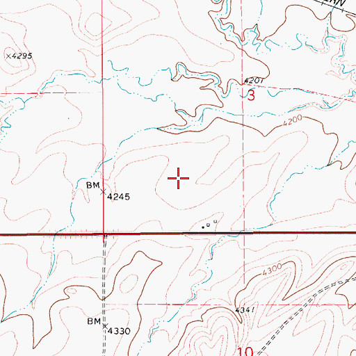 Topographic Map of 17N09E03CD__02 Well, MT