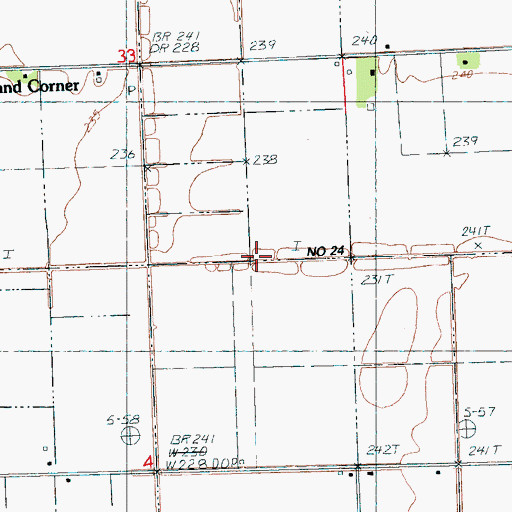 Topographic Map of Ditch Number 24, AR