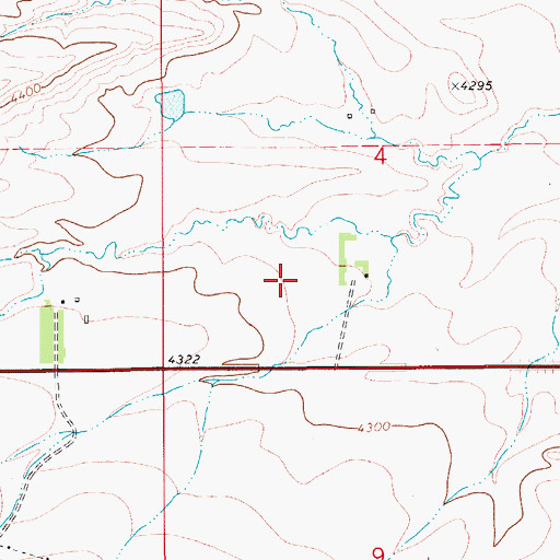 Topographic Map of 17N09E04CD__01 Spring, MT