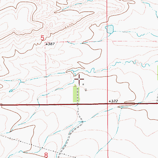 Topographic Map of 17N09E05DD__01 Well, MT