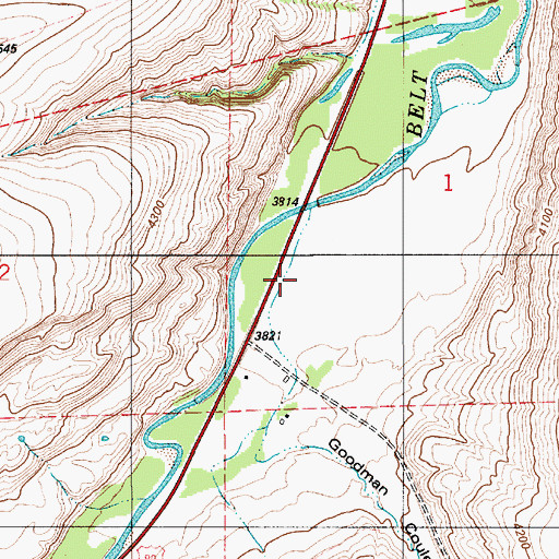 Topographic Map of 17N06E01C___02 Well, MT