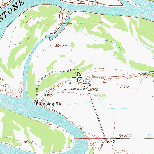 Topographic Map of 17N56E04BDC_01 Well, MT