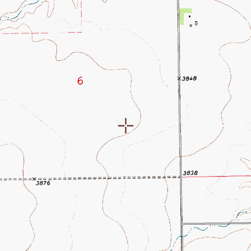 Topographic Map of 17N14E06DCCA02 Well, MT