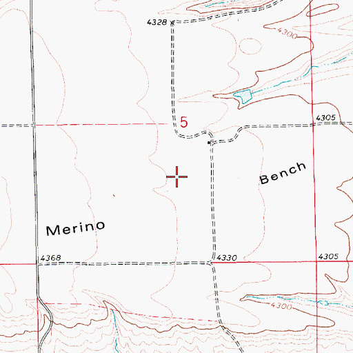 Topographic Map of 17N11E05DB__02 Well, MT