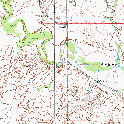 Topographic Map of 17N55E06ADDA01 Well, MT