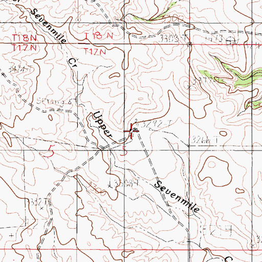 Topographic Map of 17N50E05ACD_01 Well, MT